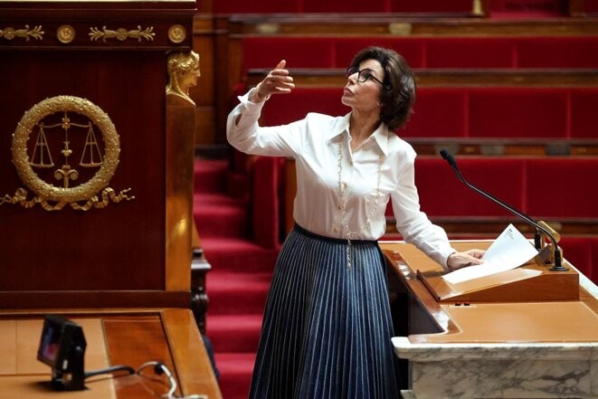 La ministre de la Culture, Rachida Dati à l'Assemblée nationale le 30 juin 2025. © Photo Ludovic Marin / AFP
