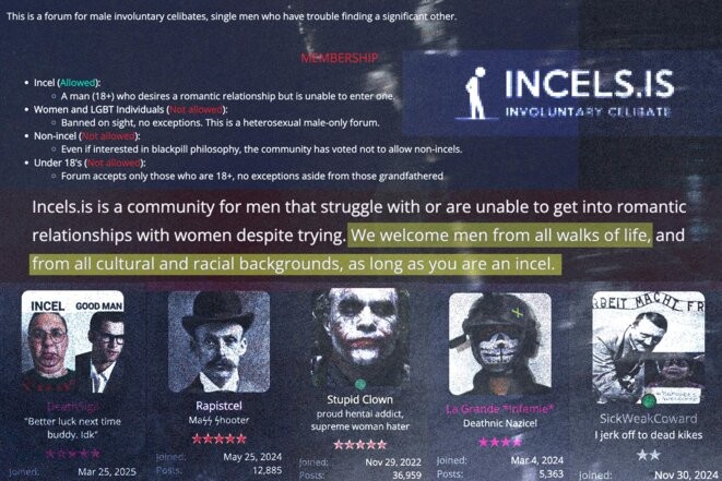 Les attentats masculinistes, une menace grandissante en France © Photomontage Mediapart